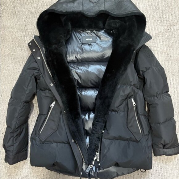 Mackage Shearling/Down Jacket XS - Picture 7 of 13